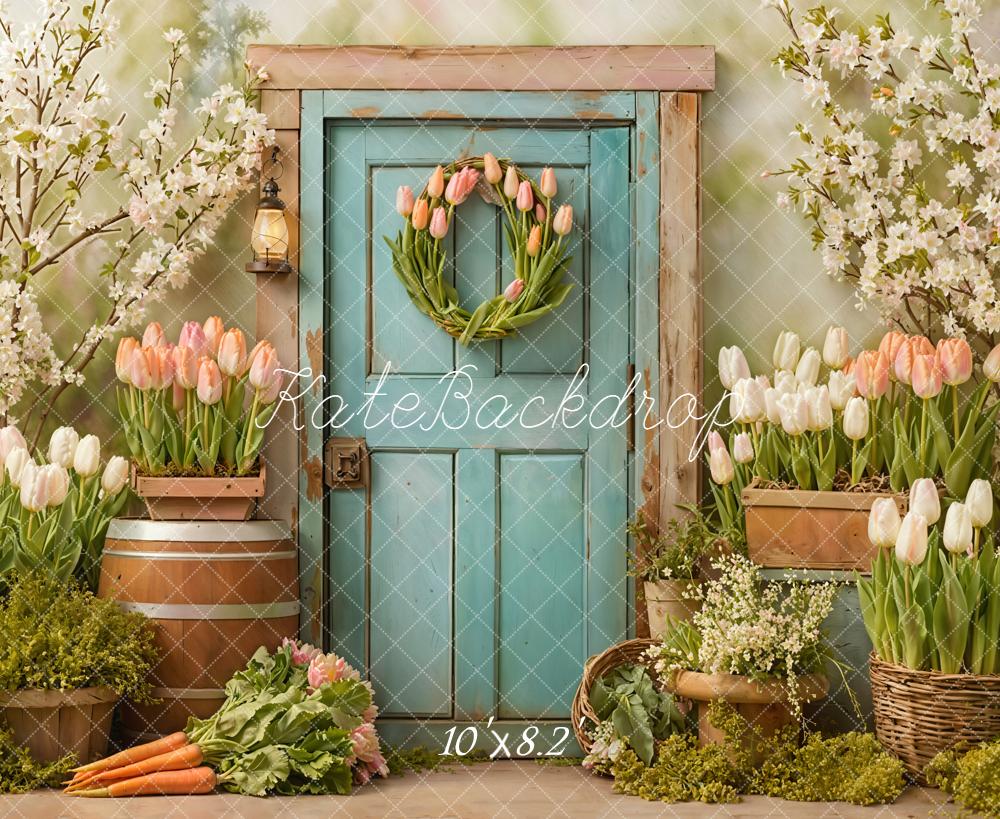 Kate Printemps Porte Tulipes Toile de fond en Polar conçue par Emetselch - Kate Backdrop FR