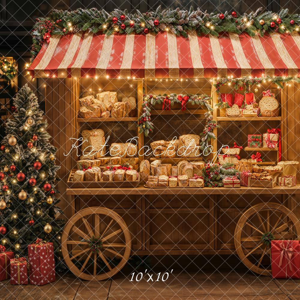 Kate Noël Chalet Marché Pains Toile de fond conçue par Emetselch