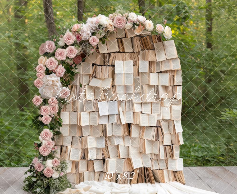 Kate Livres Arche Fleurs Forêt Toile de fond conçue par Mini MakeBelieve - Kate Backdrop FR
