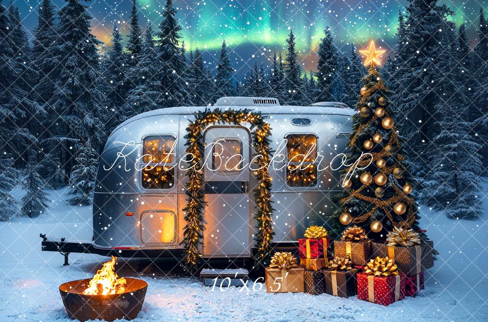 Kate Noël Caravane Forêt Feu Cadeaux Toile de fond conçue par Mini MakeBelieve - Kate Backdrop FR