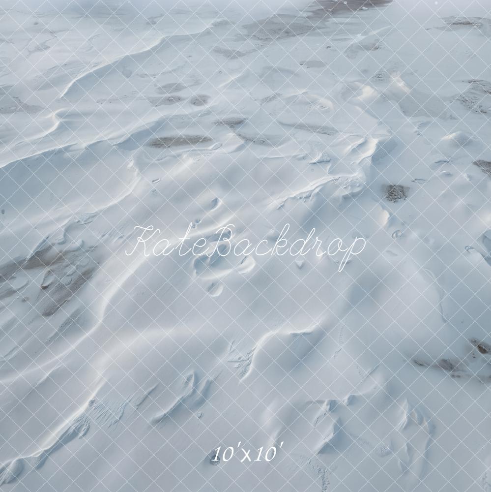 Kate Neige Blanche Texture Sol Toile de fond conçue par Emetselch - Kate Backdrop FR