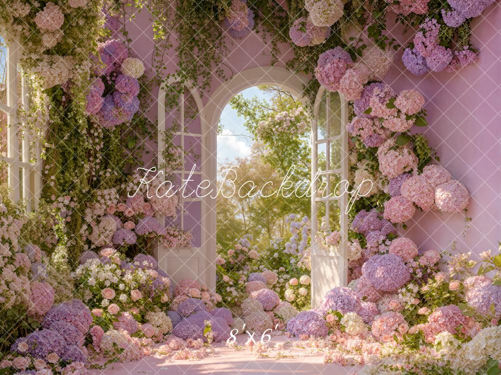 Kate Printemps Fleurs Porte Jardin Toile de fond en Polar conçue par Emstselch