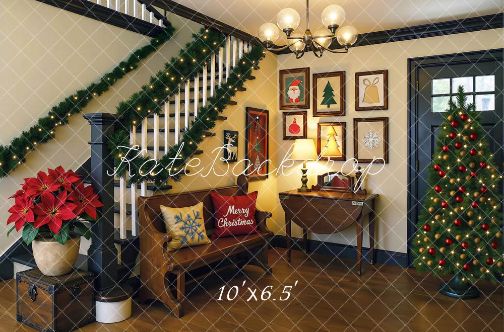 Kate Noël Escalier Salon Décorations Toile de fond conçue par Mini MakeBelieve - Kate Backdrop FR