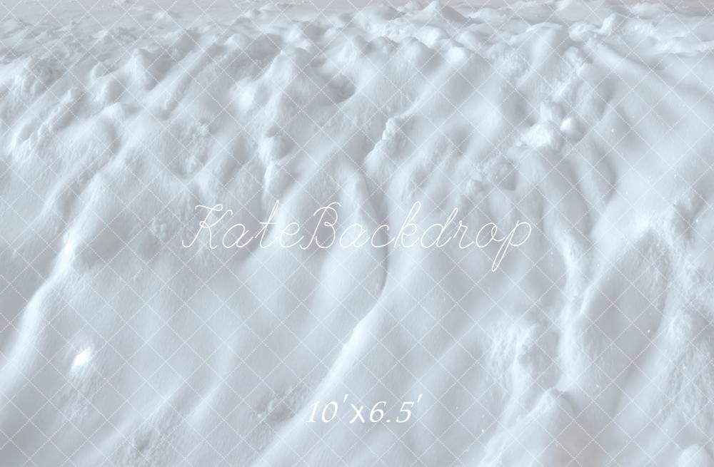 Kate Hiver Neige Texture Blanc Sol Toile de fond conçue par Kate Image