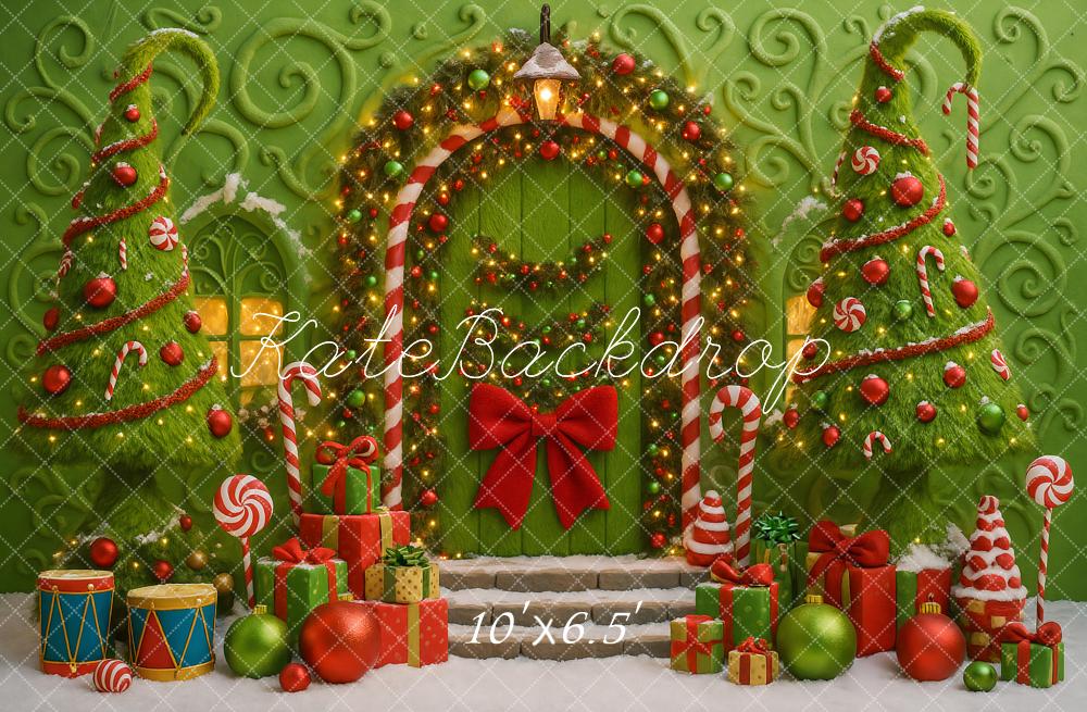 Kate Noël Bonbons Cadeaux Porte Boules Toile de fond conçue par Ashley Paul - Kate Backdrop FR
