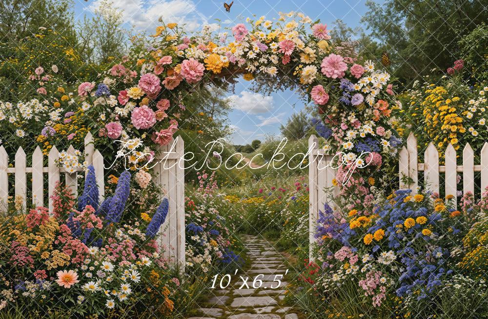 Kate Arc de Fleurs Barrière Jardin Toile de fond conçue par Emetselch