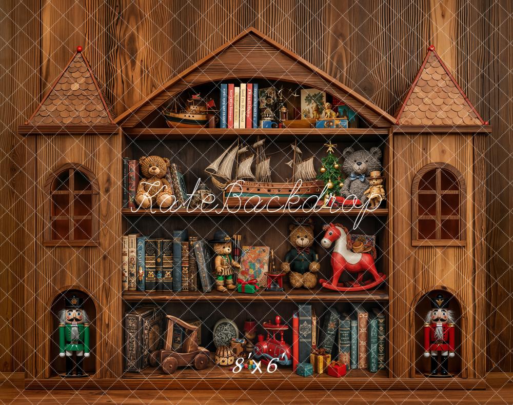 Kate Château Bois Jouets Toile de fond en Laine conçue par Emetselch - Kate Backdrop FR