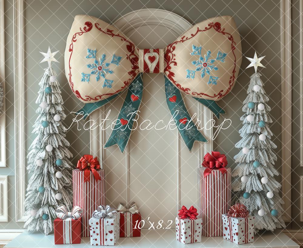 Kate Noël Mur Rétro Nœud Cadeaux Toile de fond conçue par Mini MakeBelieve