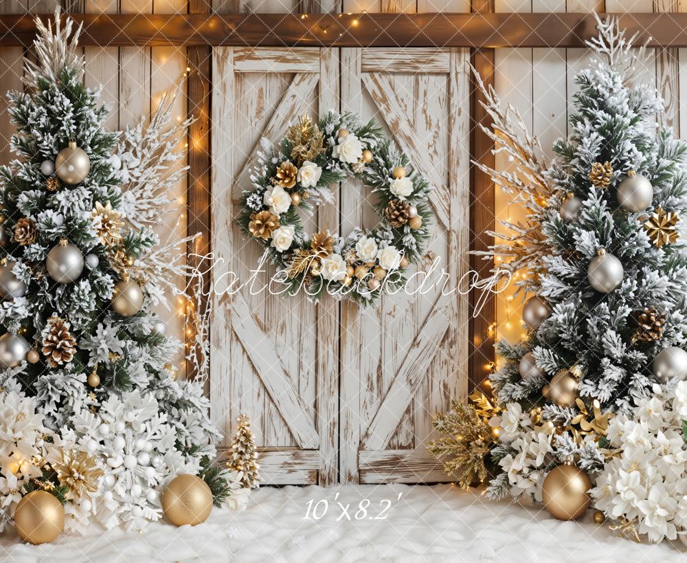 Kate Sapins de Noël Décorations Porte Toile de fond conçue par Emetselch - Kate Backdrop FR