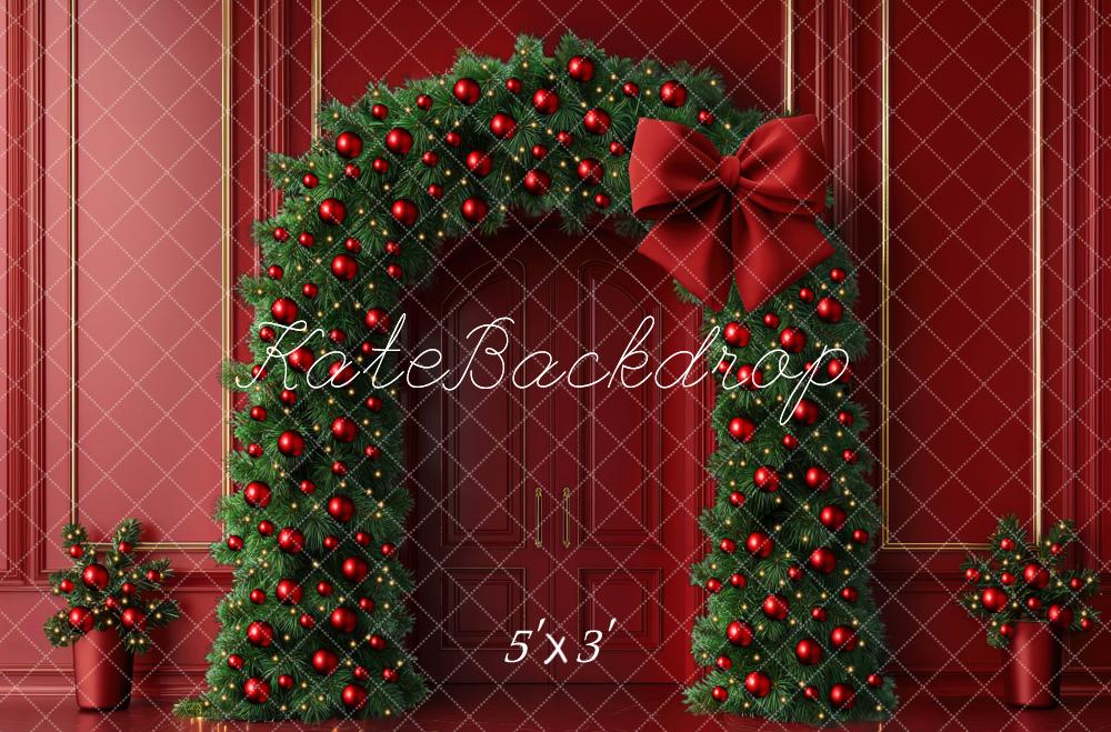 Kate Noël Arche Boules Décors Rouge Toile de fond conçue par Mini MakeBelieve