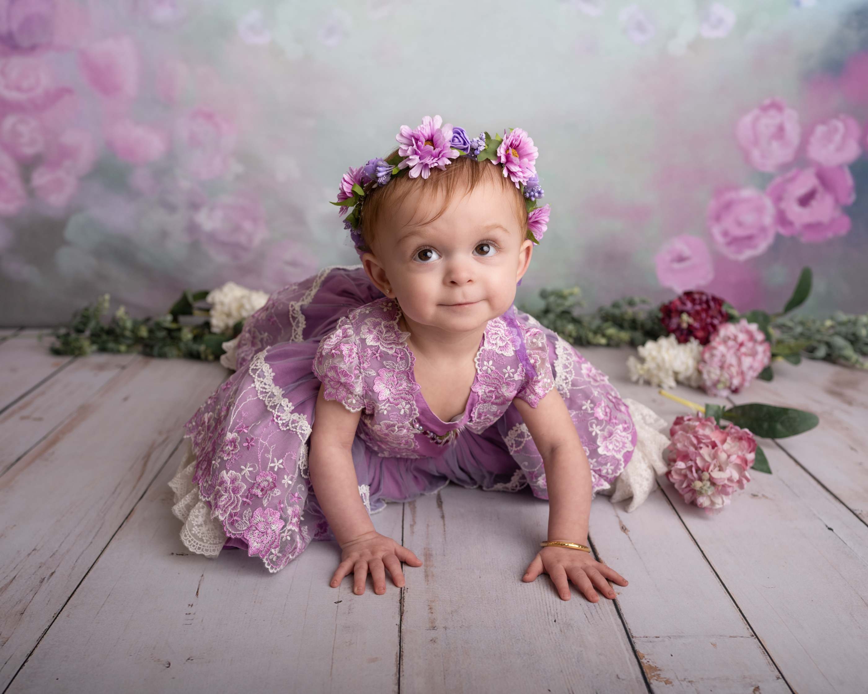 Kate Beaux-Arts Flou Fleurs Toile de fond pour la photographie - Kate Backdrop FR