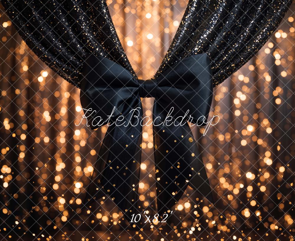 Kate Rideau Noir Paillettes Lumière Toile de fond conçue par Emetselch - Kate Backdrop FR