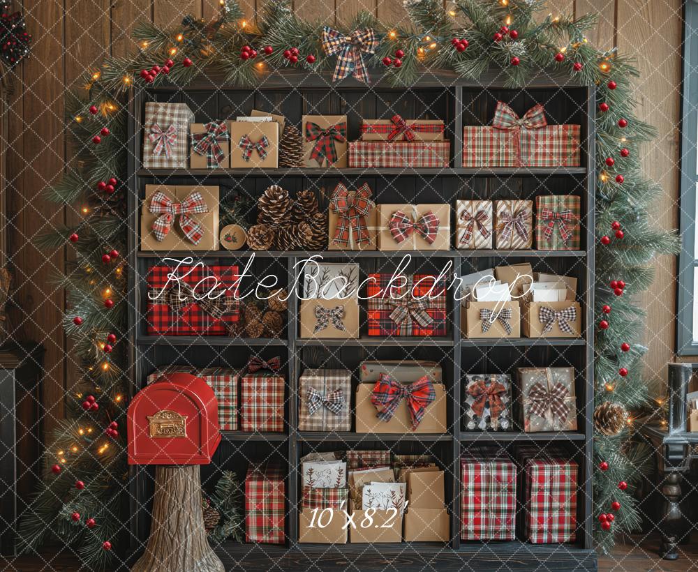 Kate Noël Cadeaux Boîte aux Lettres Toile de fond conçue par Mini MakeBelieve - Kate Backdrop FR