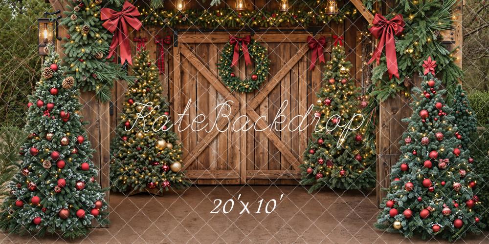 Kate Sapins de Noël Porte Décors Toile de fond conçue par Emetselch - Kate Backdrop FR