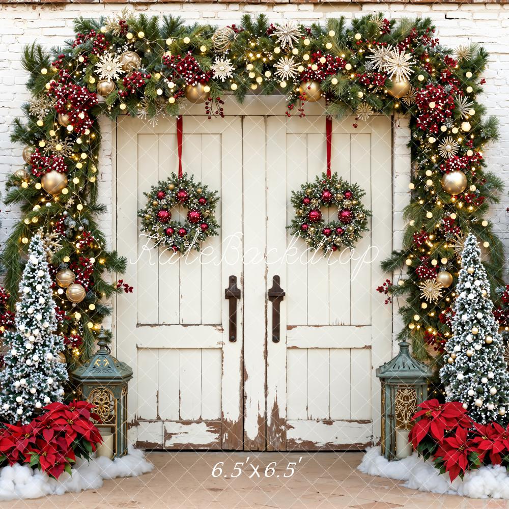 Kate Noël Porte Arbres Guirlandes Toile de fond conçue par Emetselch - Kate Backdrop FR