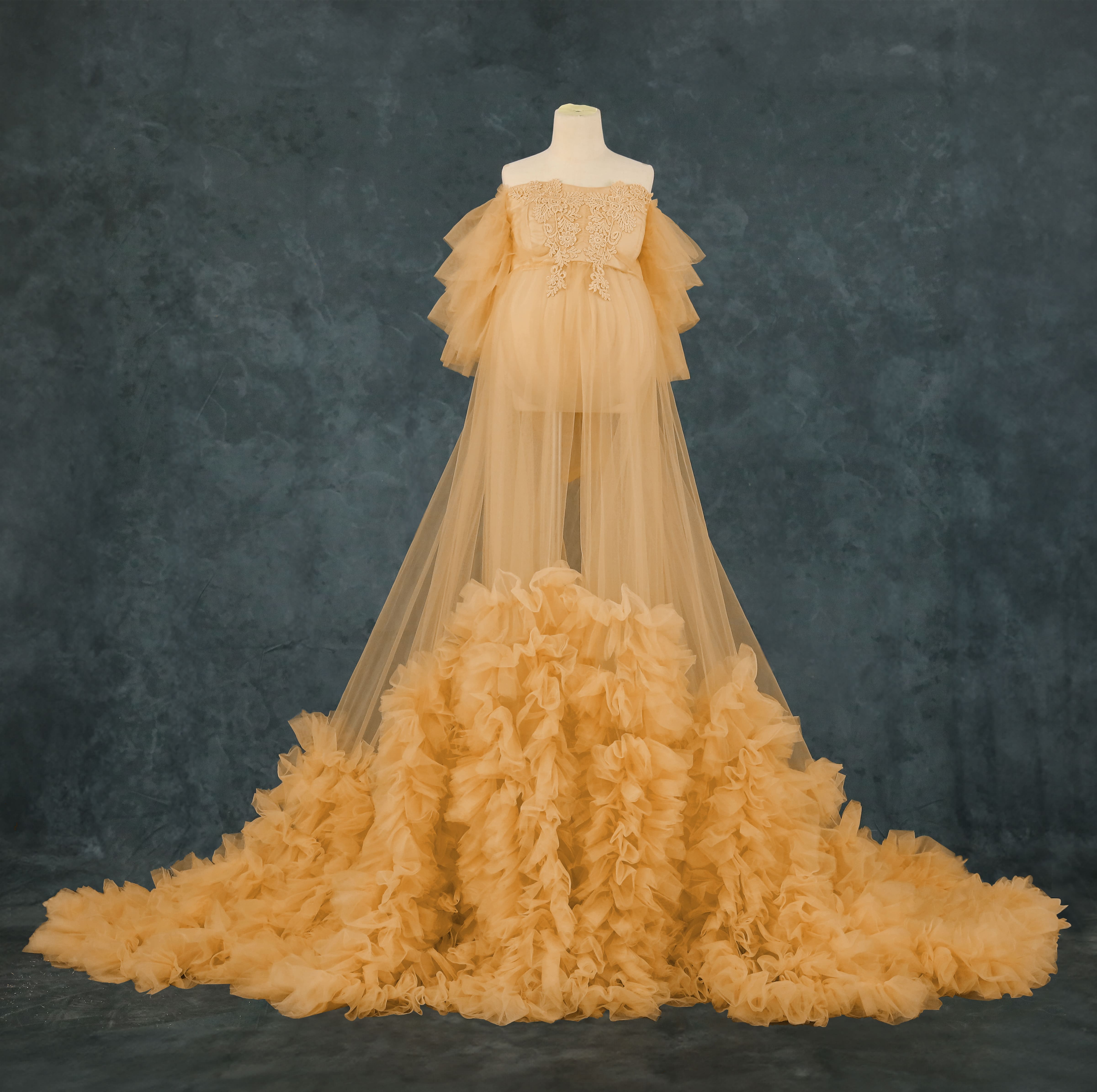Kate Sans bretelles Maille Longue Robe de Grossesse pour Séance Photo - Kate Backdrop FR