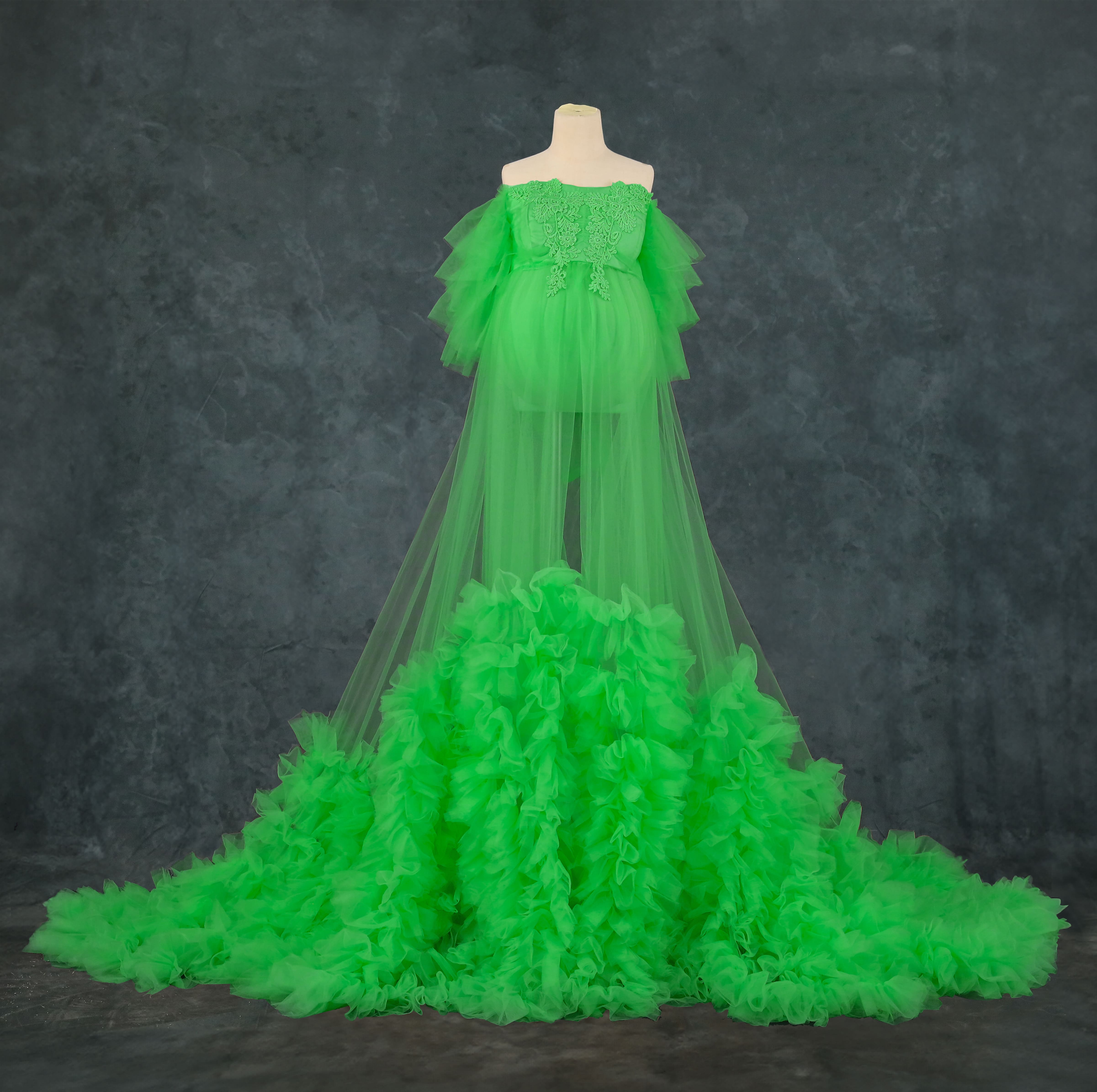 Kate Sans bretelles Maille Longue Robe de Grossesse pour Séance Photo - Kate Backdrop FR