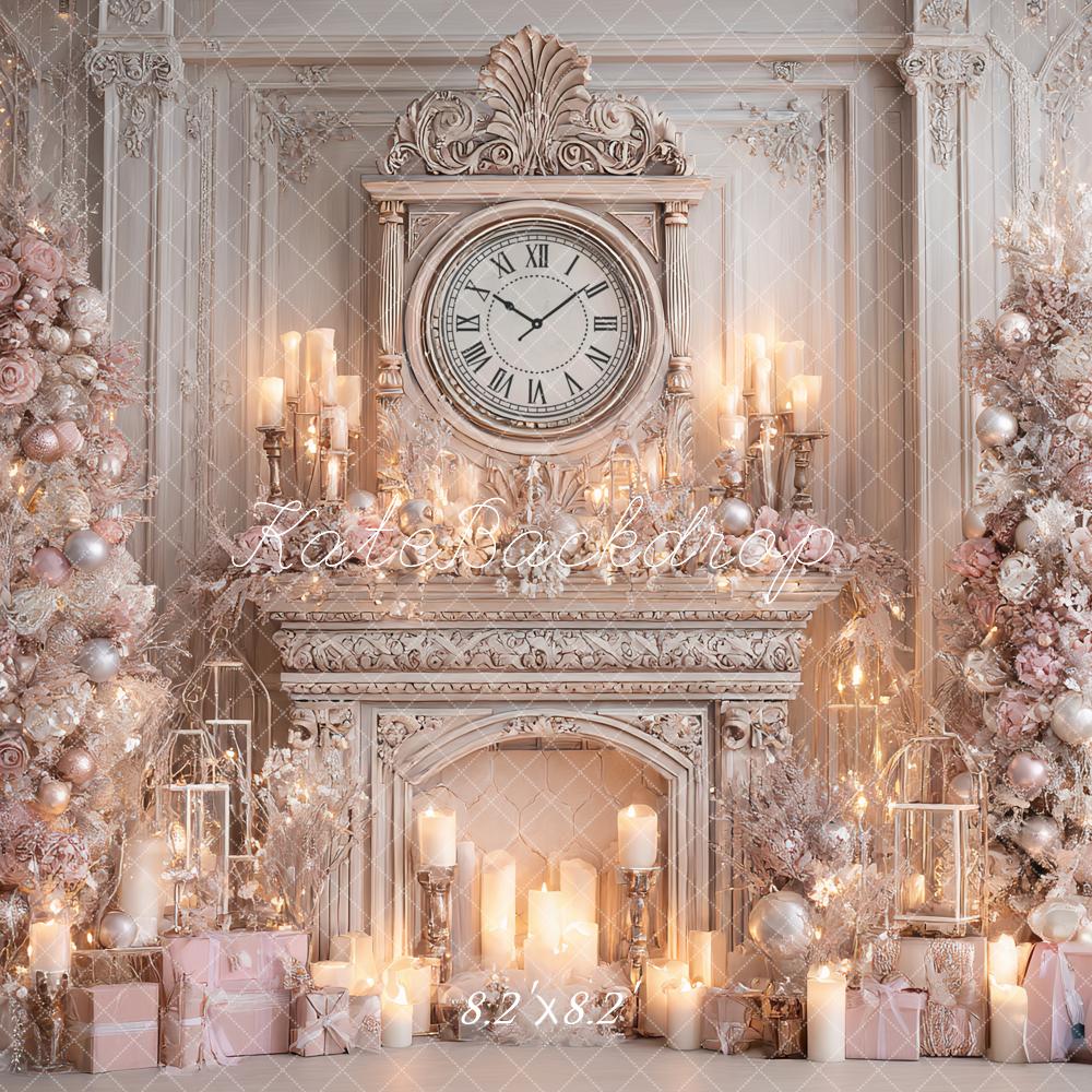 Kate Noël Cheminée Horloge Cadeaux Toile de fond conçue par Ashley Paul