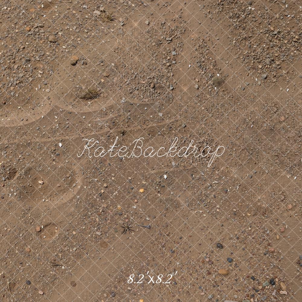 Kate Sol Sable Gravier Brun Sol Toile de fond conçue par kate image - Kate Backdrop FR