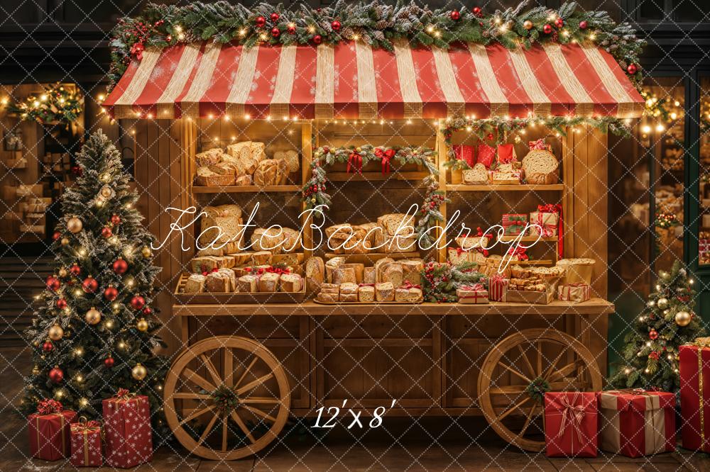 Kate Noël Chalet Marché Pains Toile de fond conçue par Emetselch