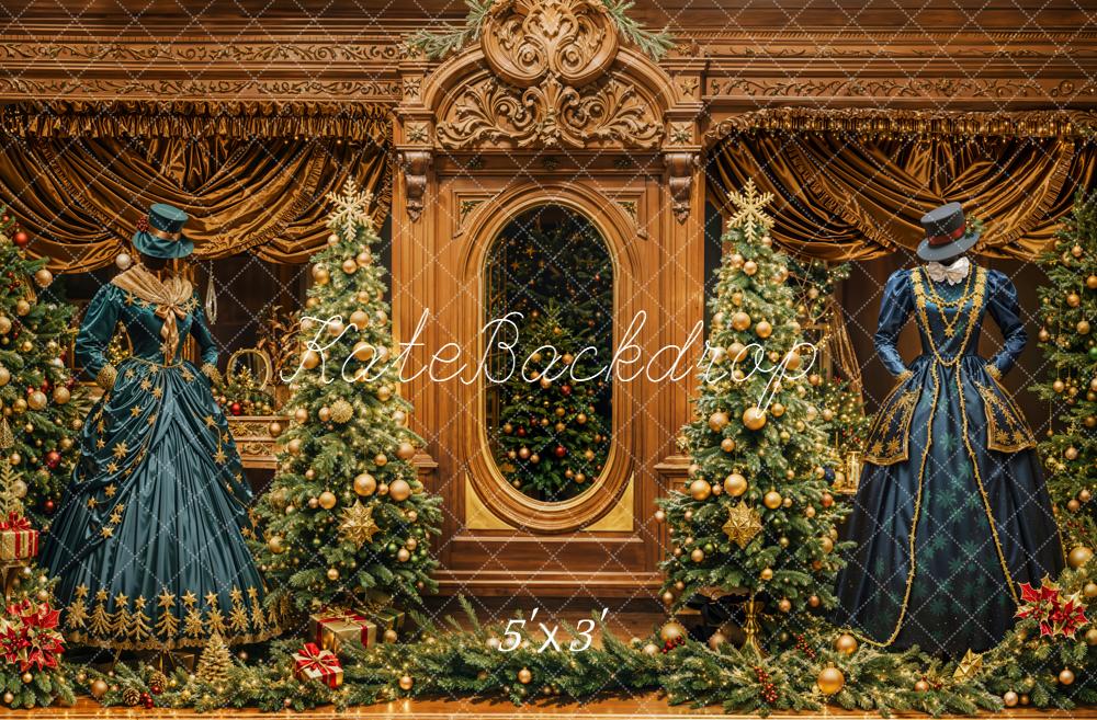 Kate Noël Sapins Robes Victoriennes Toile de fond conçue par Emetselch - Kate Backdrop FR