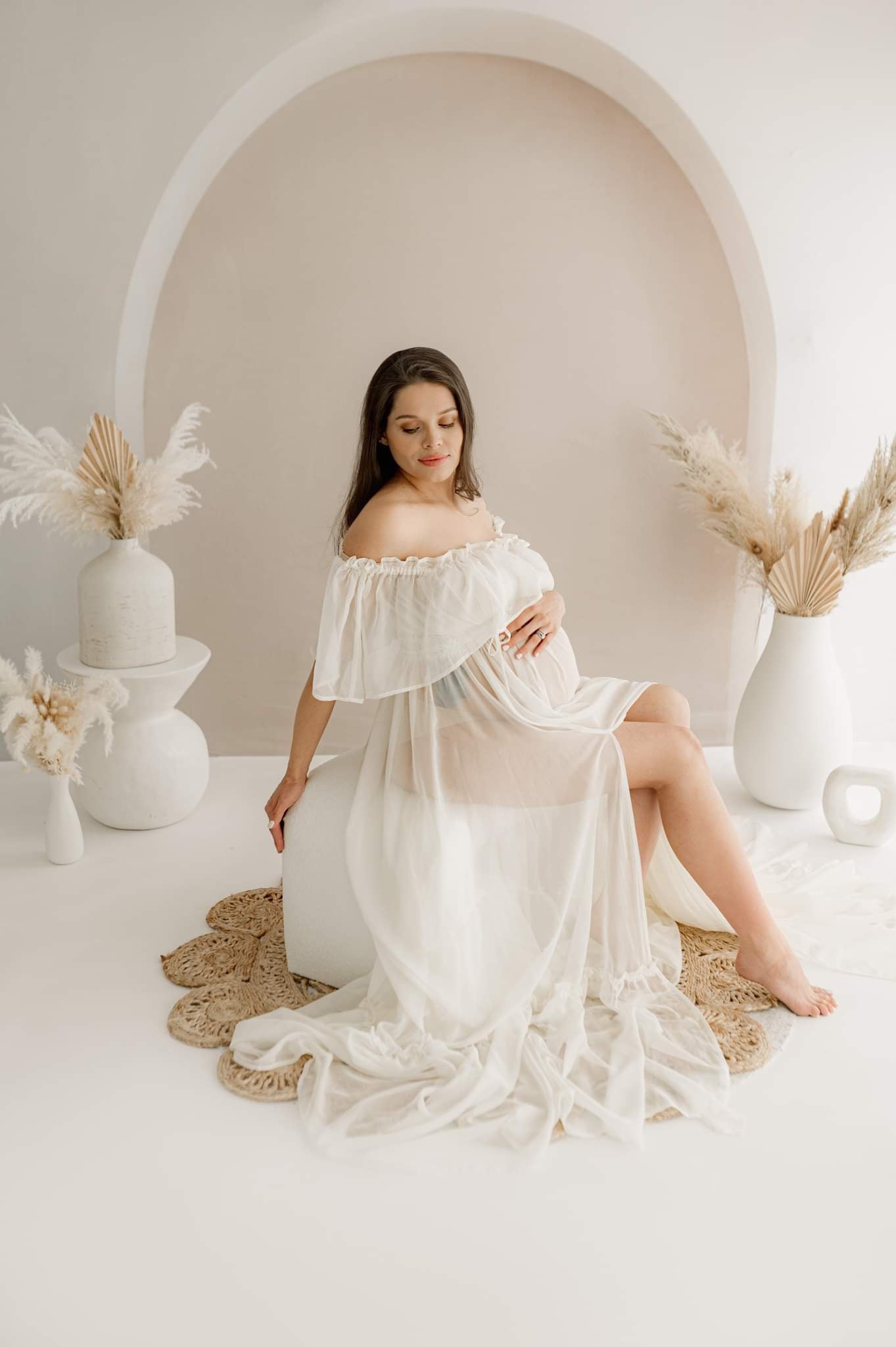 Kate Bohème Élégant Porte cintrée Style minimaliste Toile de fond conçue par Kate Image - Kate Backdrop FR