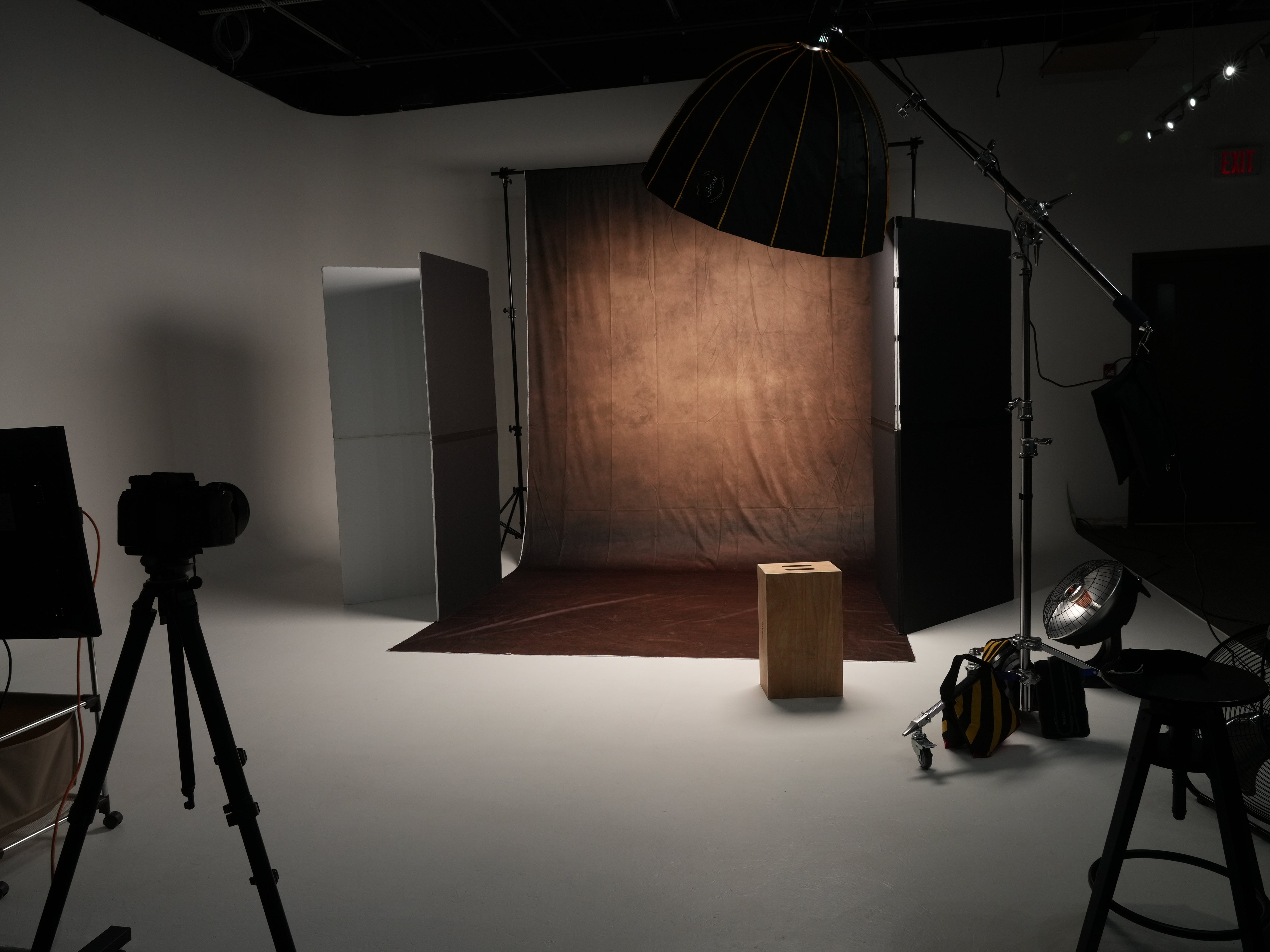 Kate Sweep Mur-à-Sol Abstrait Doré Brun Toile de fond pour la photographie - Kate Backdrop FR