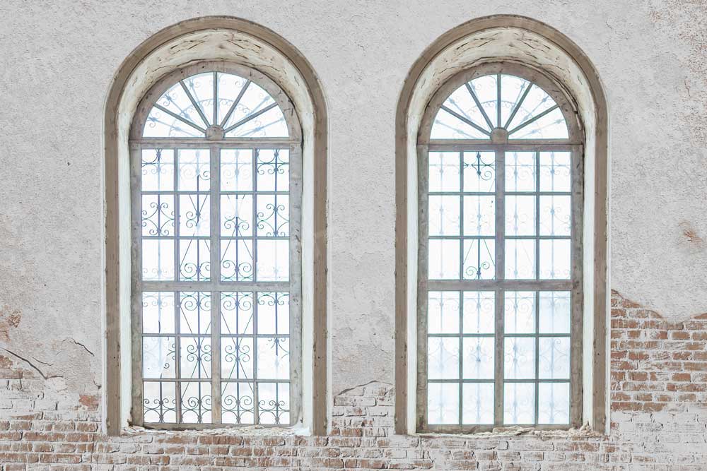 Kate Rétro Vieux mur Fenêtres Toile de fond pour la photographie - Kate Backdrop FR