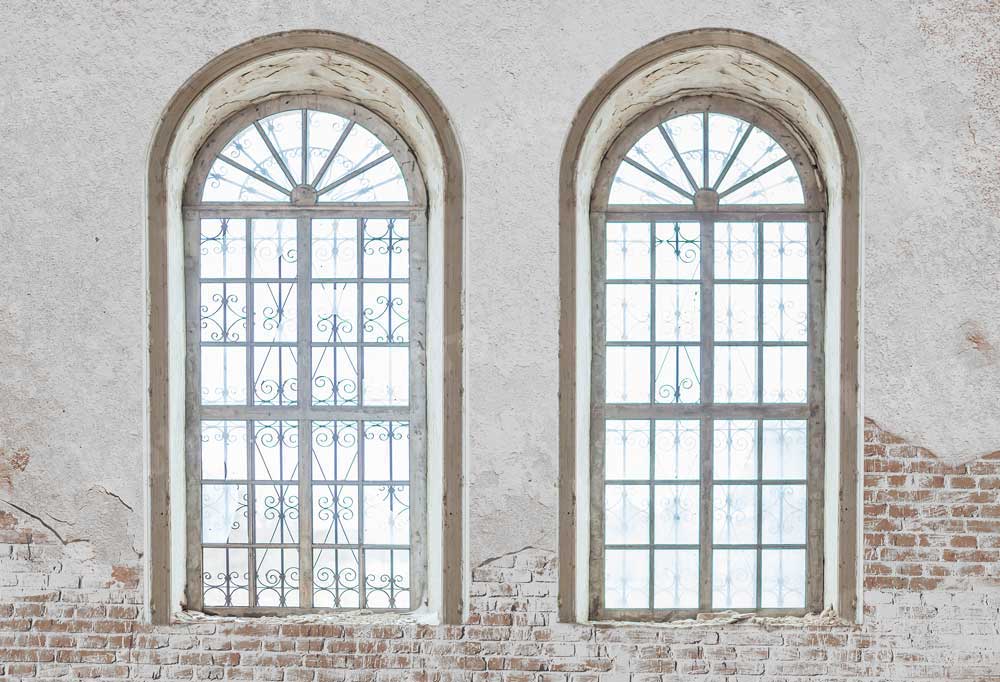 Kate Rétro Vieux mur Fenêtres Toile de fond pour la photographie - Kate Backdrop FR