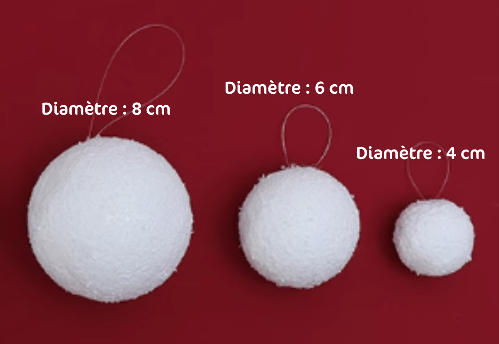Kate Boules de Neige en Mousse Blanc Kit Accessoires - Kate Backdrop FR
