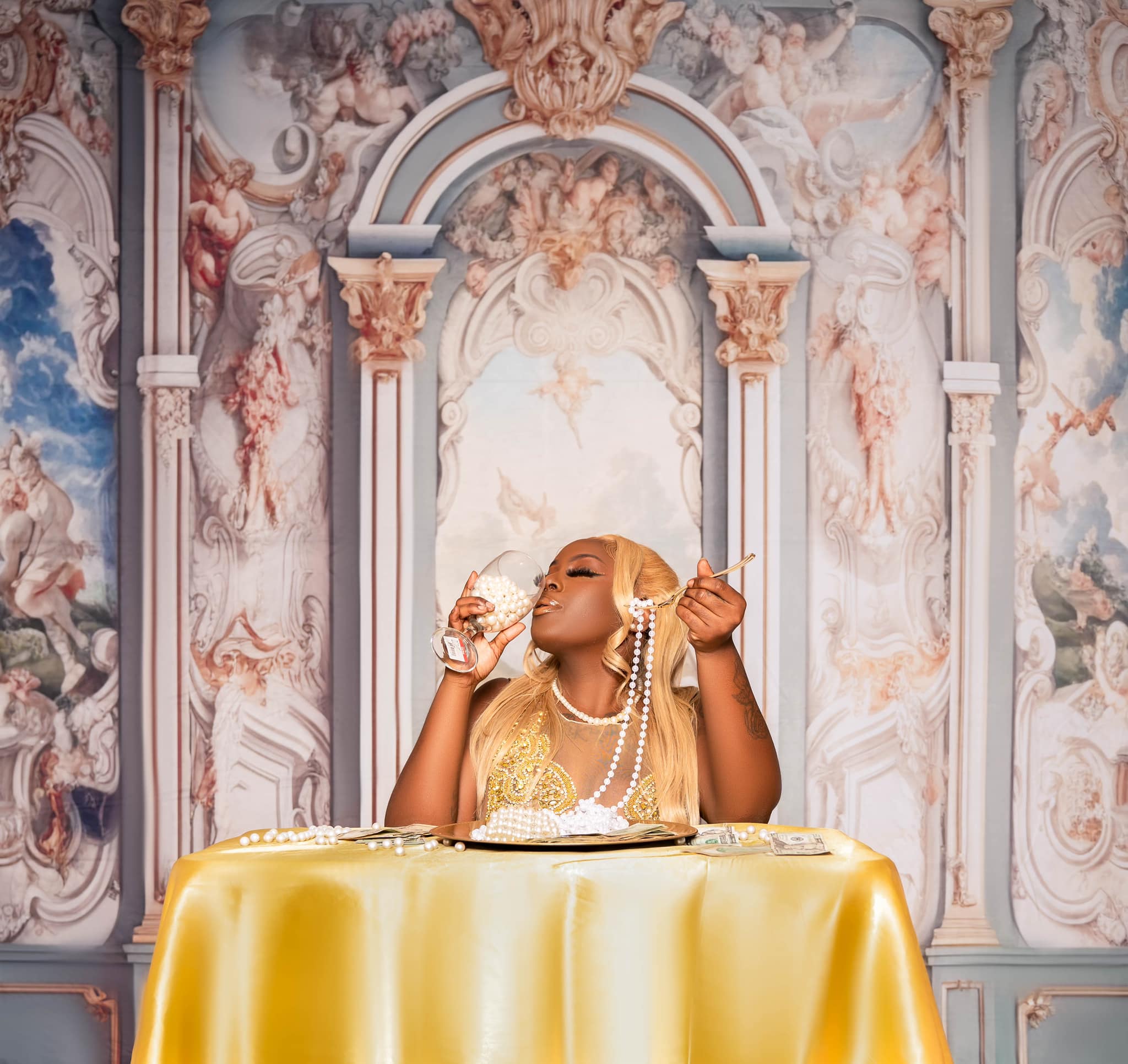 Kate Rétro Romantique Mur Toile de fond Conçu par Chain Photographie - Kate Backdrop FR