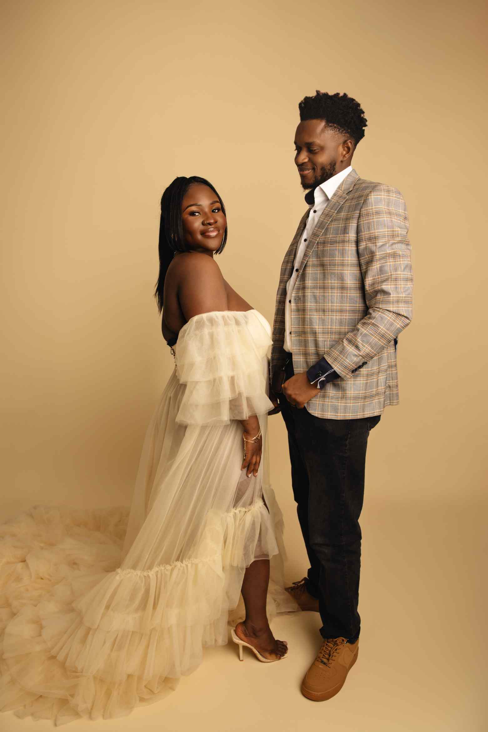 Kate Ivoire Beige Fond de Papier Sans Couture pour la photographie - Kate Backdrop FR