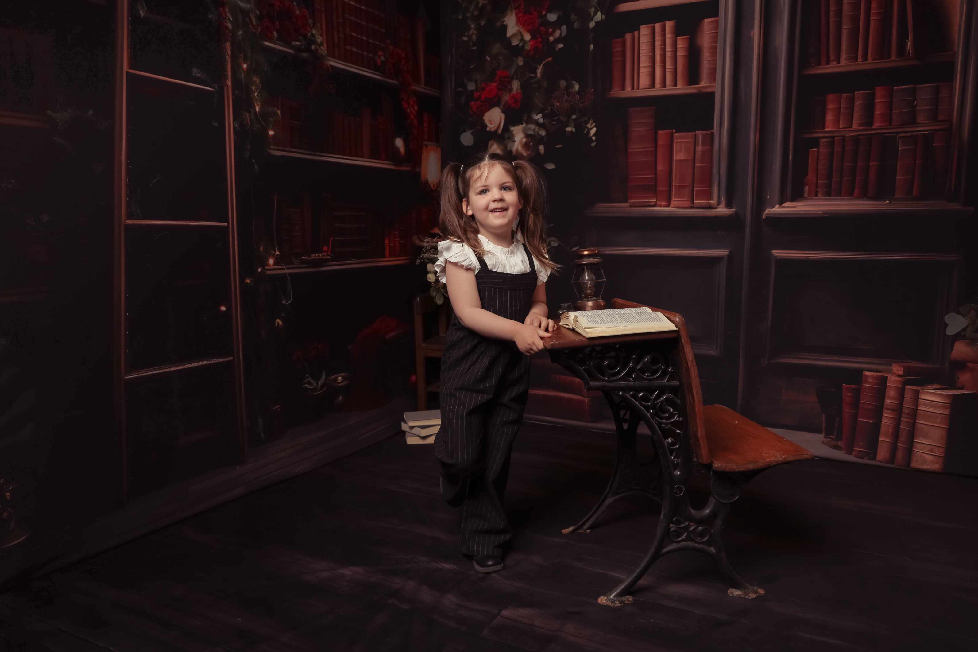 Kate Romantique Livre Fleurs Ensemble de chambre - Kate Backdrop FR