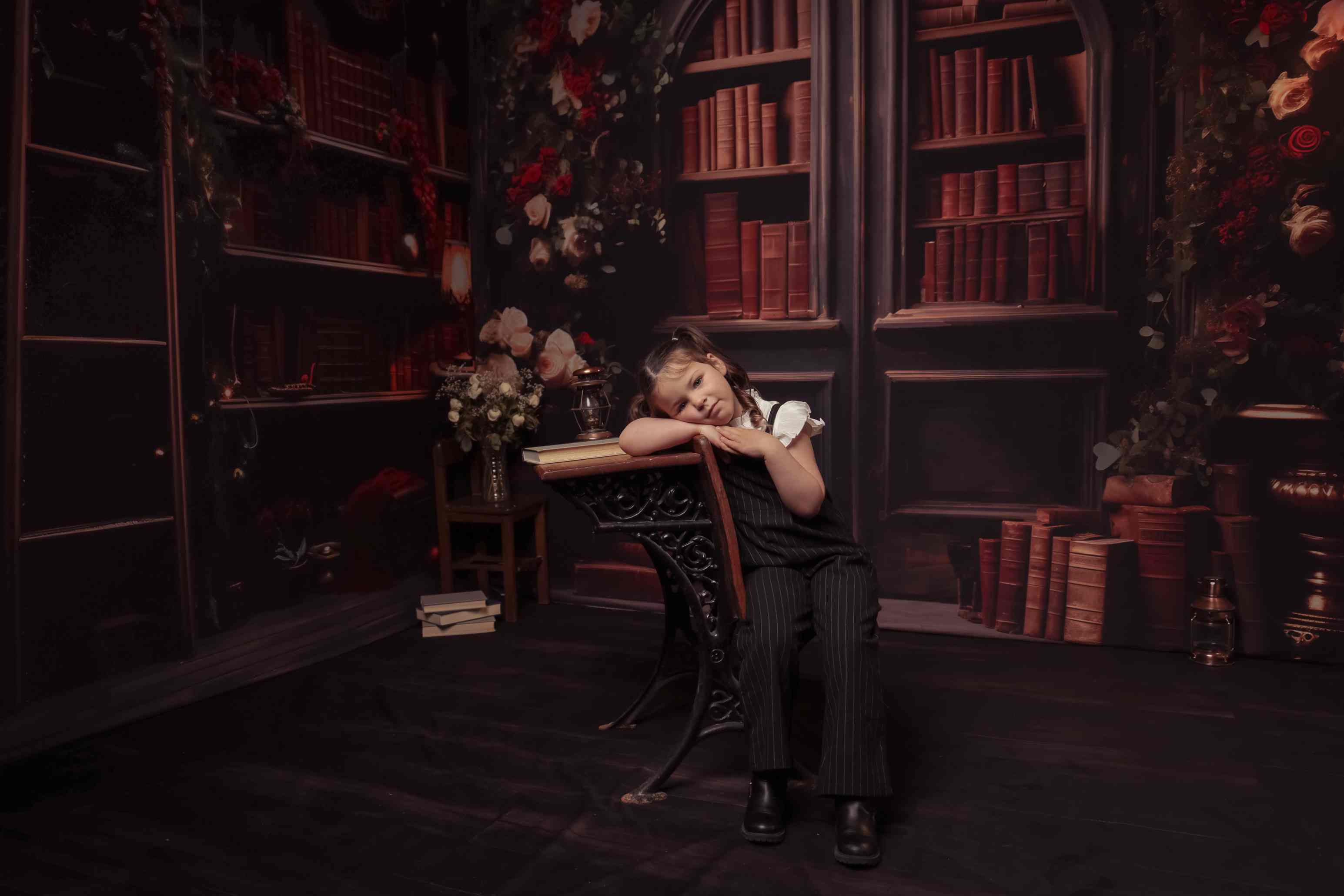 Kate Romantique Livre Fleurs Ensemble de chambre - Kate Backdrop FR