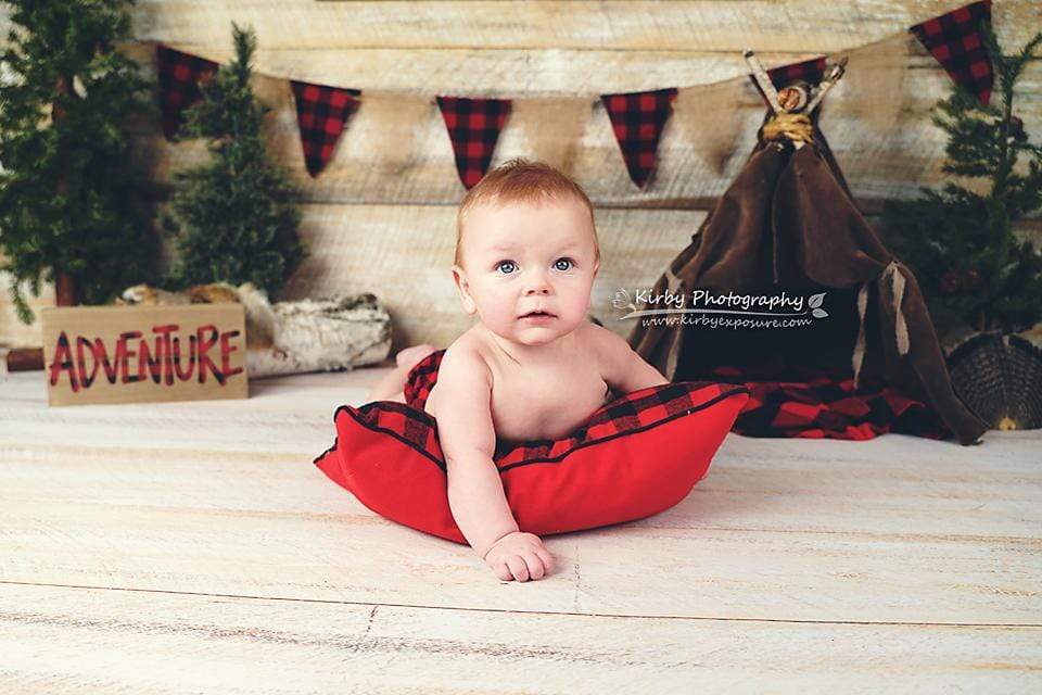 Katebackdrop£ºKate Buffalo Plaid Adventures Christmas Backdrop Designed by Arica Kirby