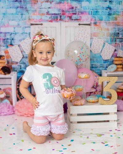 Kate Beignet Bannière Porte Blanc Enfant Toile de fond pour la photographie - Kate Backdrop FR