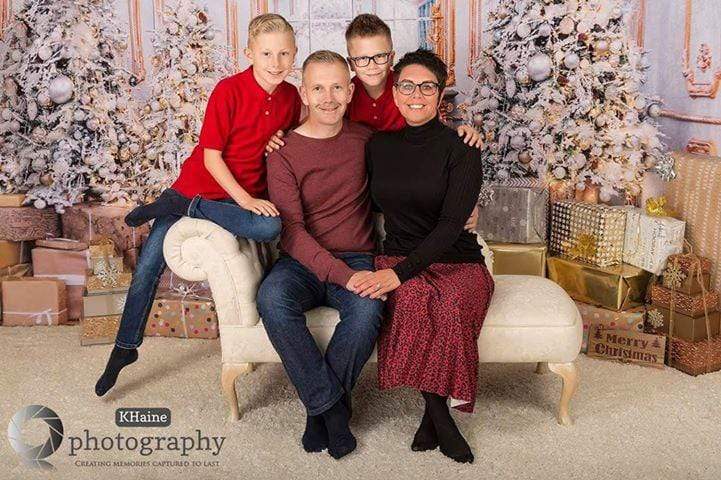 Katebackdrop£ºKate Christmas Decorations Trees Gifts Room Backdrop for Photography