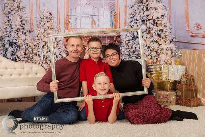 Katebackdrop£ºKate Christmas Decorations Trees Gifts Room Backdrop for Photography