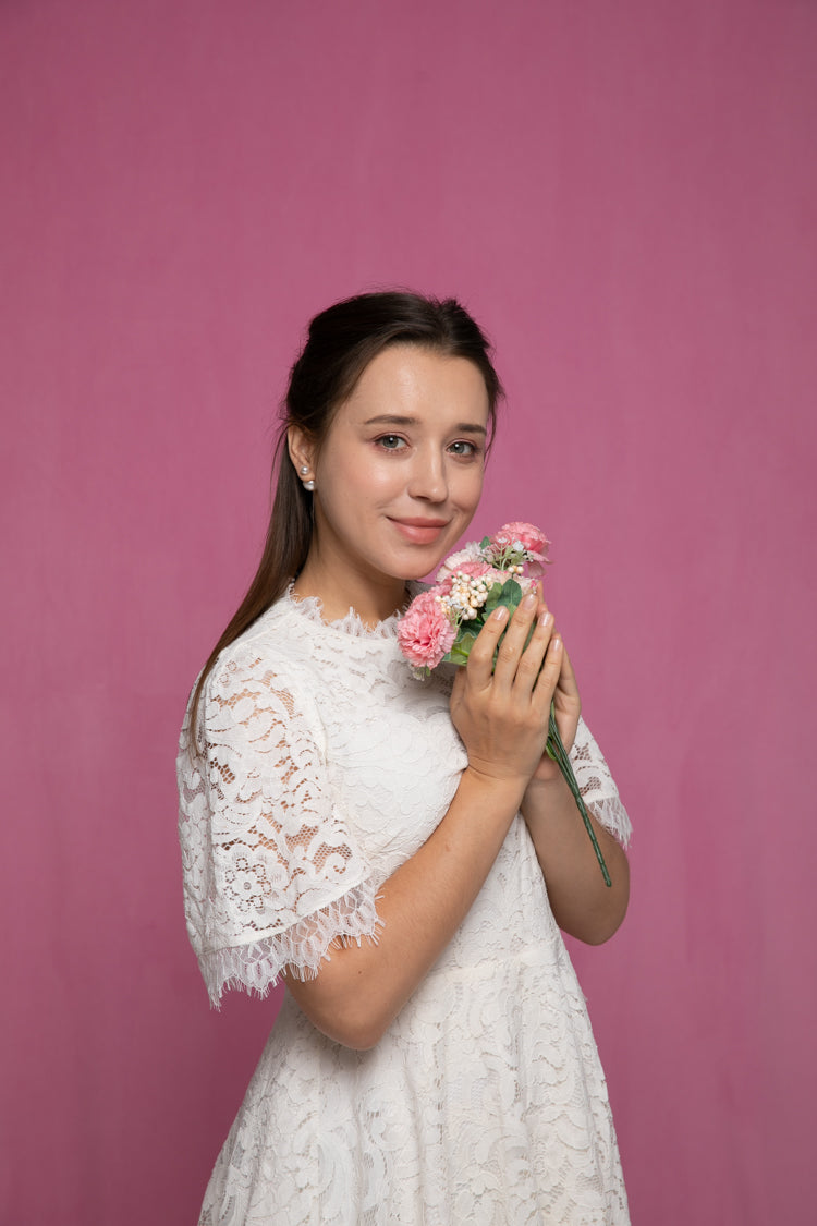Kate Couleur unie Rose poudré Toile de fond Photographie de portrait - Kate Backdrop FR