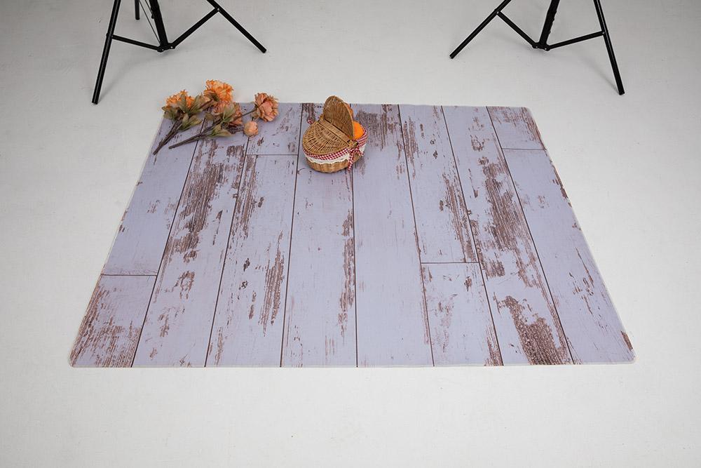 Kate tapis de sol rétro en caoutchouc bois blanc - Kate Backdrop FR