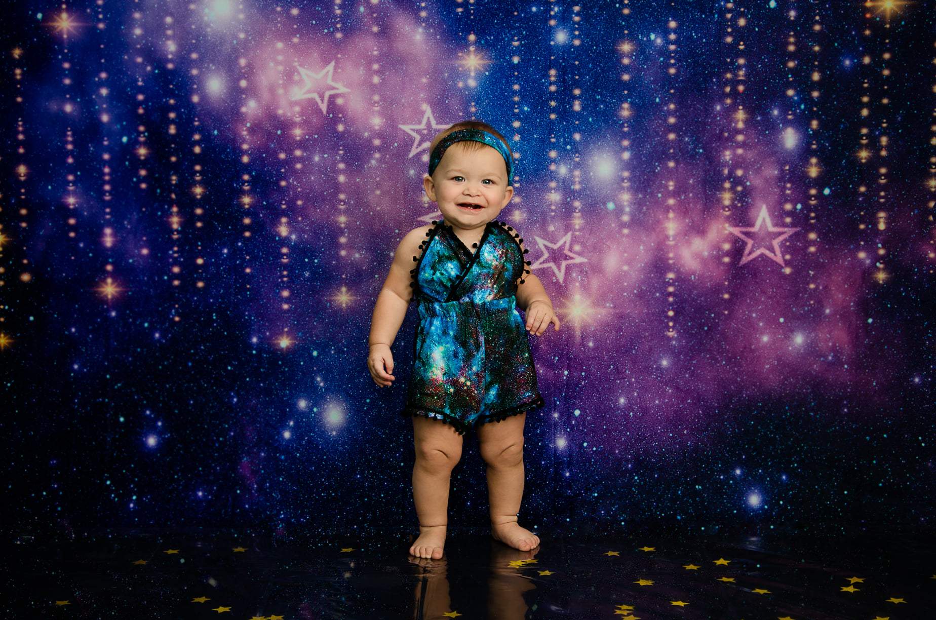 Kate Nuit Rêves Nuage Bébé Étoiles scintillantes Toile de fond pour la photographie - Kate Backdrop FR