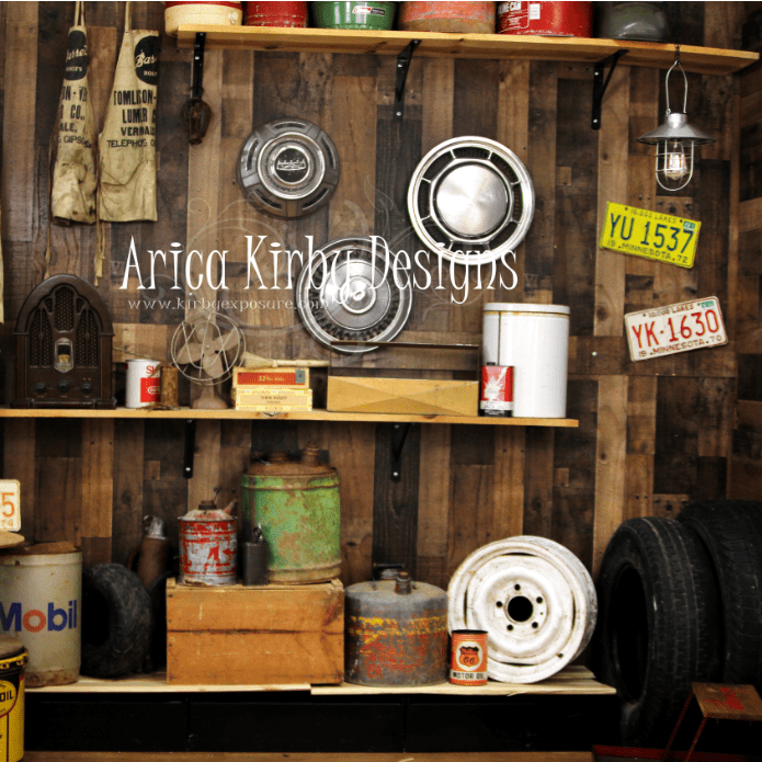 Katebackdrop£ºKate Vintage Garage Backdrop Designed by Arica Kirby