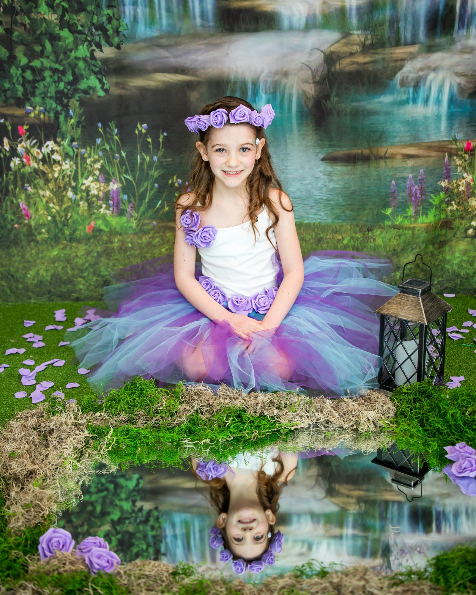 Kate Sirène Chute d'eau Printemps Été Pâques Toile de fond pour la photographie - Kate Backdrop FR