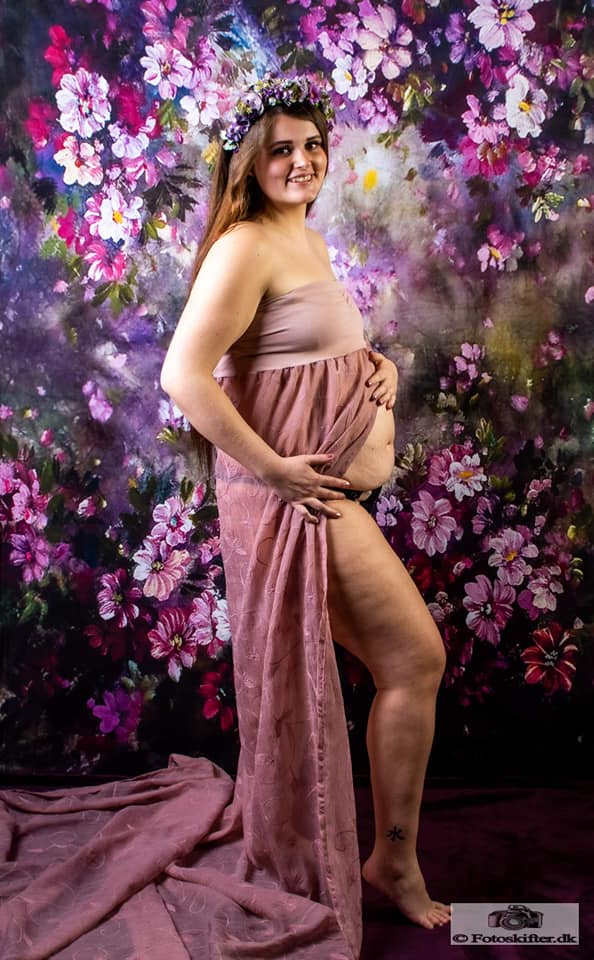 Kate Fantaisie Violet Fleurs Saint-Valentin Toile de fond pour la photographie - Kate Backdrop FR