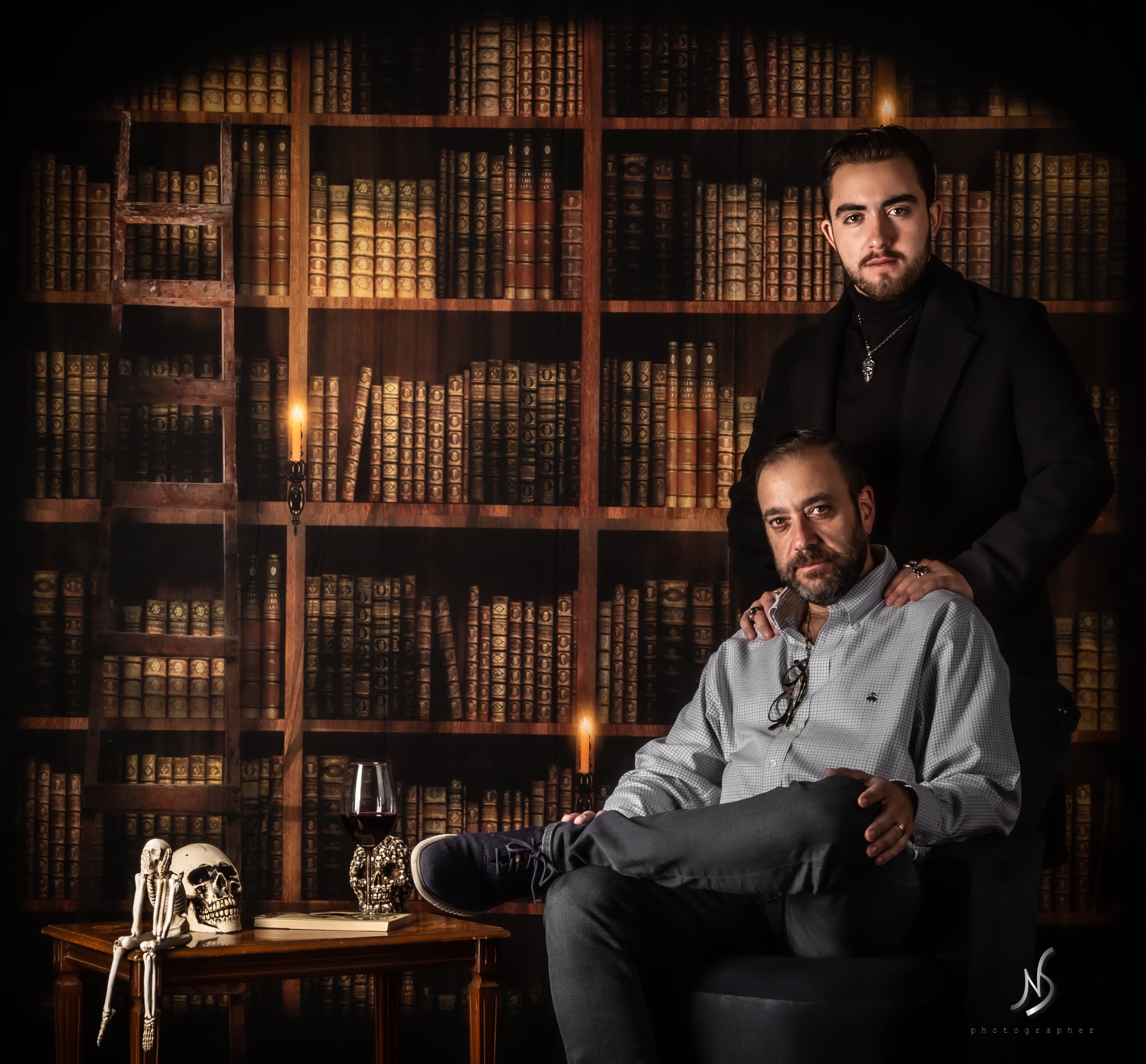 Kate Rétro Étagère à livres Sombre Toile de fond pour la photographie - Kate Backdrop FR