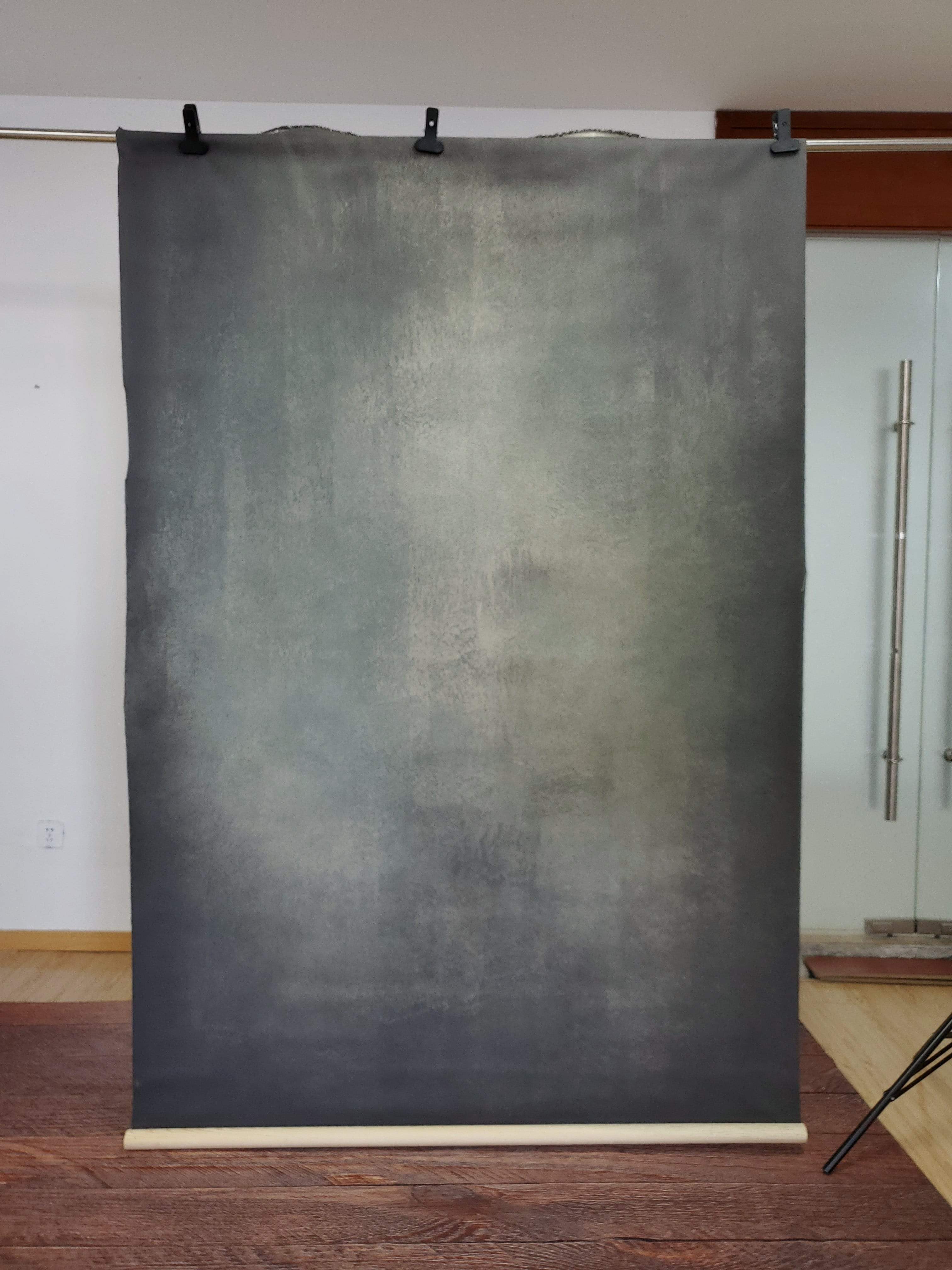 Katebackdrop£ºKate Hand Painted Abstract Texture Dark Green and Black Backdrops