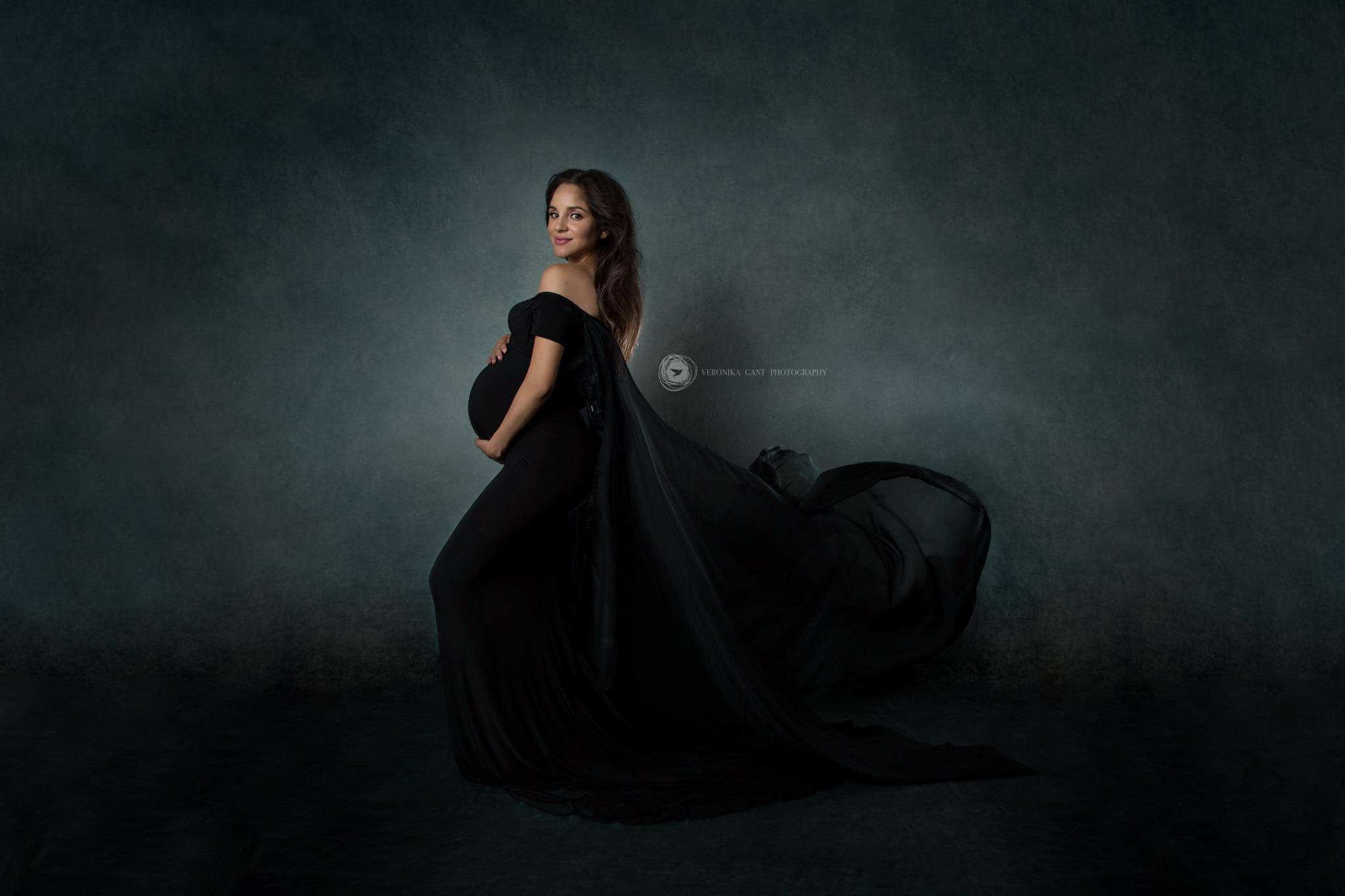 Katebackdrop:Kate Around Cold Black, Green and Light Middle Gray Abstract Textured Backdrop