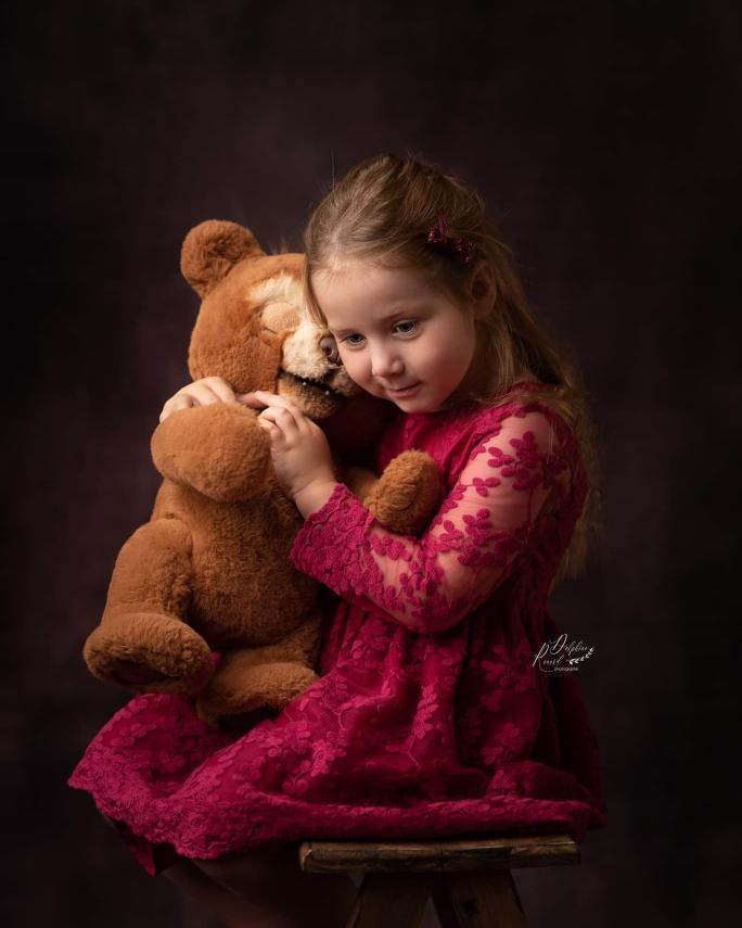 Kate Texture Couleur marron éclipse Abstrait Toile de fond conçue par Pine Park Collection - Kate Backdrop FR