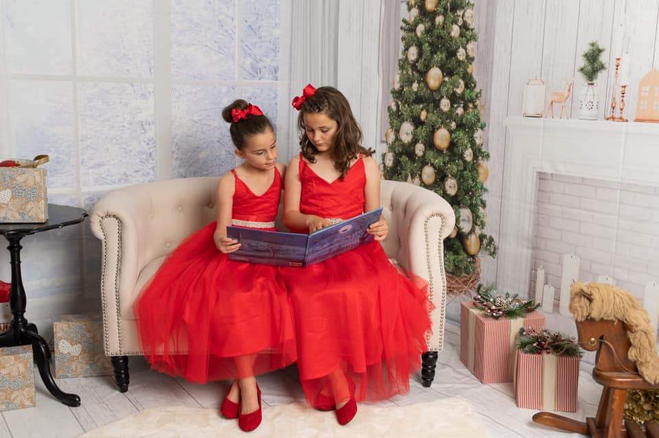 Kate Fenêtre Arbre de Noël Ensemble de chambre (8pix8pi&10pix8pi&8pix10pi) - Kate Backdrop FR