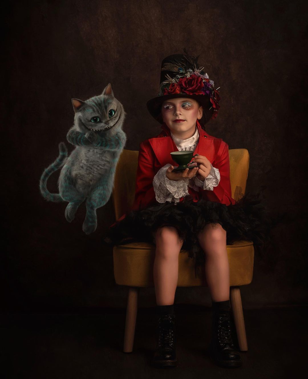 Kate Texture abstraite Vieux maître Marron foncé Toile de fond pour la photographie - Kate Backdrop FR